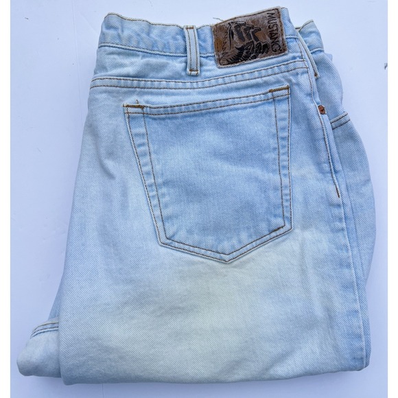 Mustang Other - Vintage Mustang Jeans Mens 38x30 Relaxed Straight Leg Light Wash 90s Denim